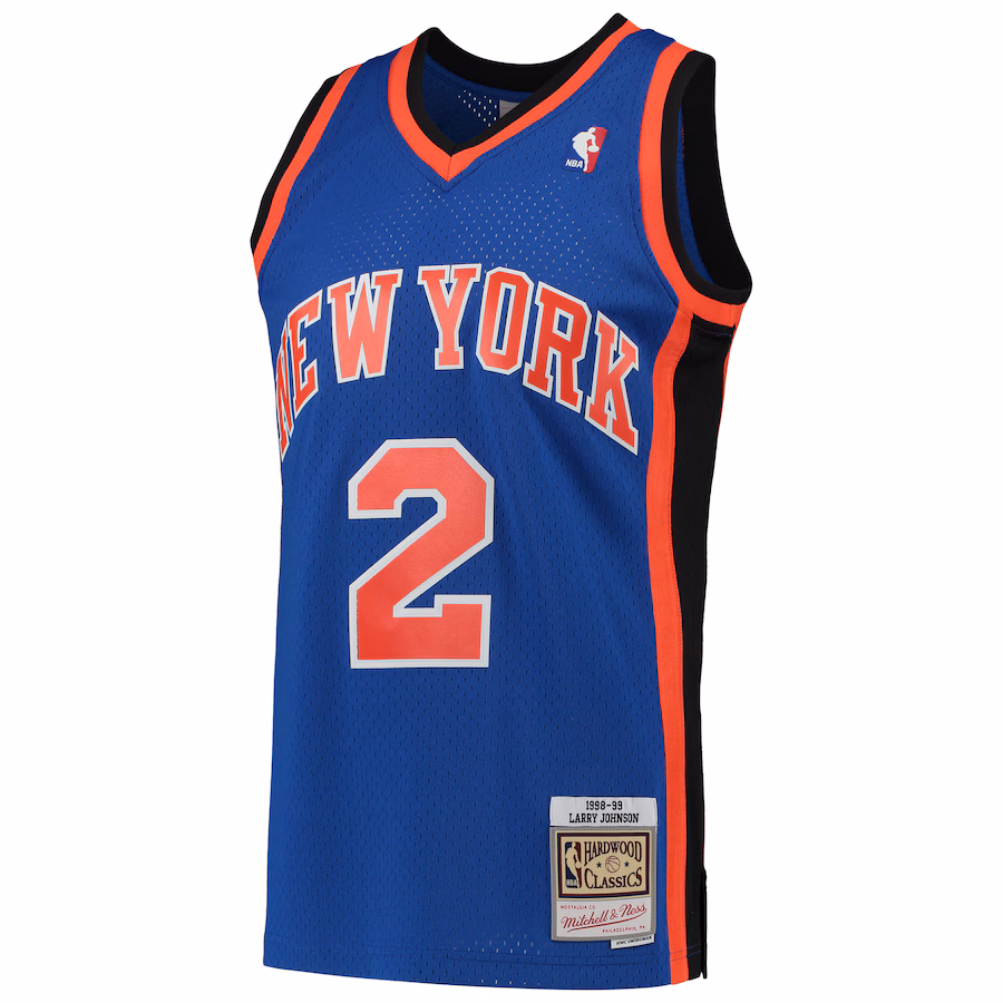 Larry Johnson New York Knicks Mitchell & Ness 1998-99 HWC Retro Jersey