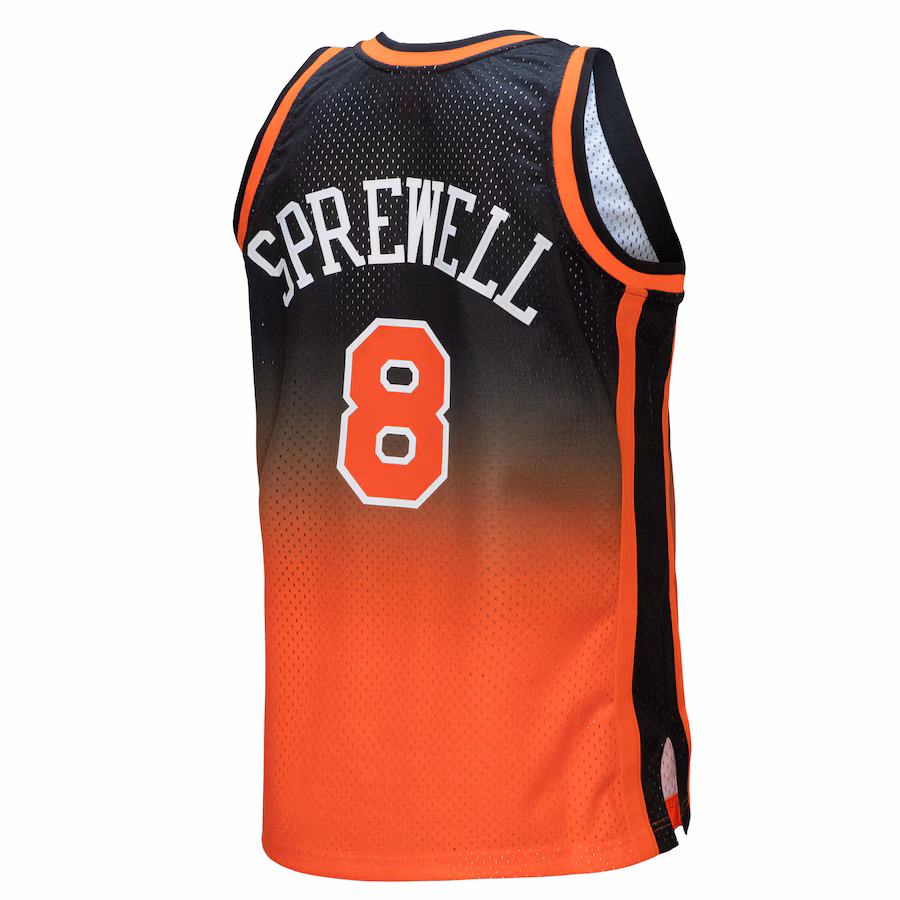 Camiseta Swingman Fadeaway Hardwood Classics Mitchell & Ness New York Knicks Latrell Sprewell 1998/99