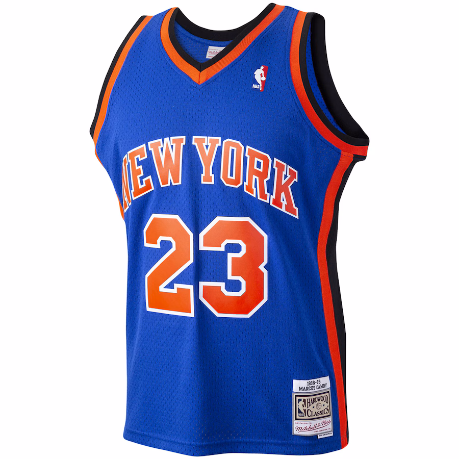 Marcus Camby New York Knicks Mitchell & Ness 1998/99 Hardwood Classics Jersey