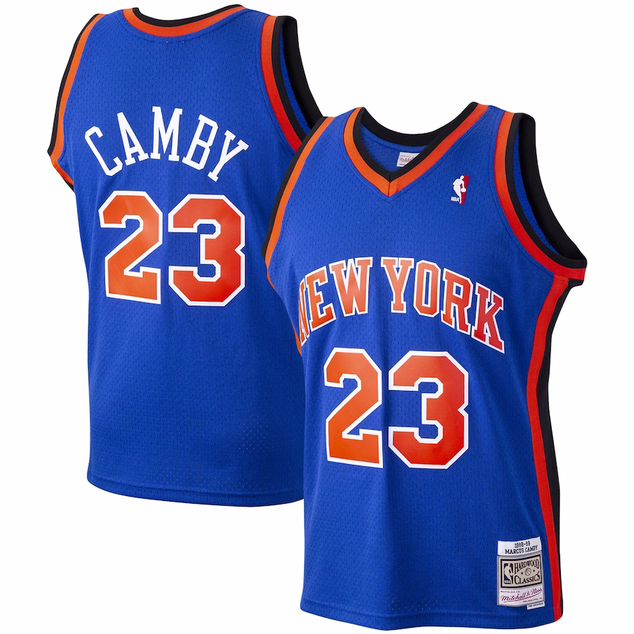 Marcus Camby New York Knicks Mitchell & Ness 1998/99 Hardwood Classics Jersey