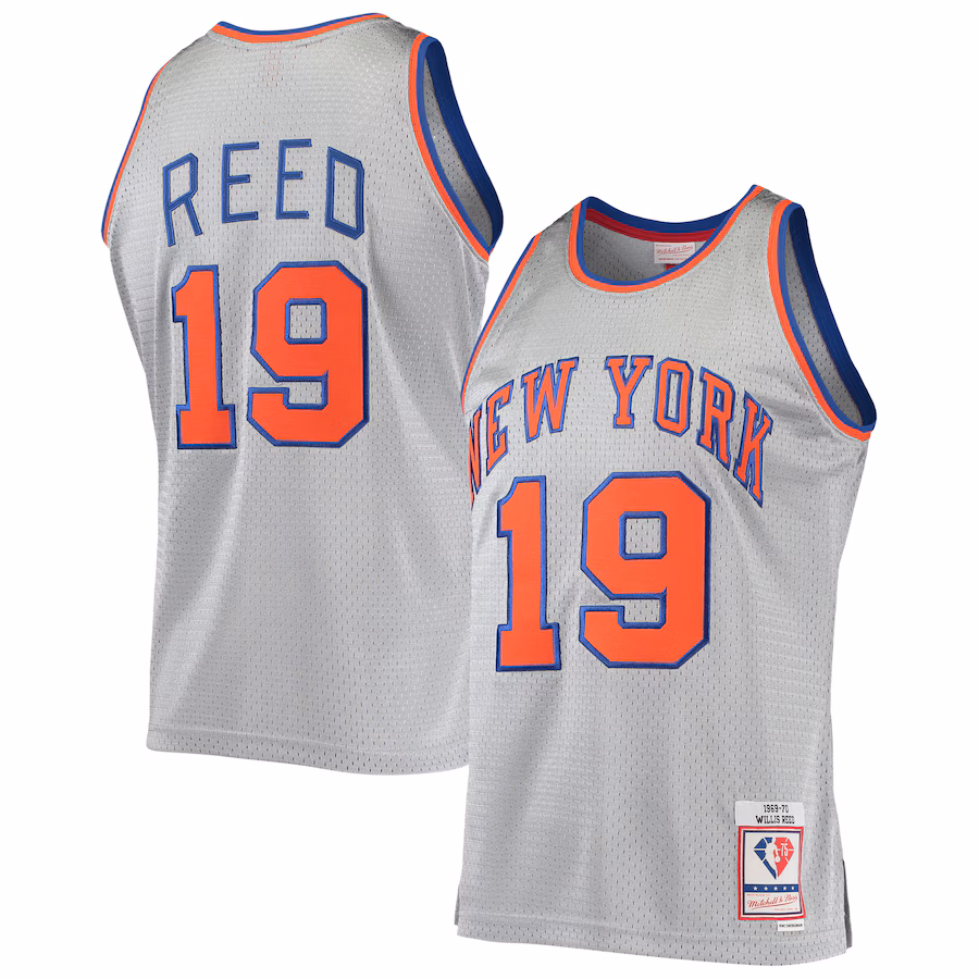 Willis Reed New York Knicks Mitchell & Ness 75th Anniversary 1969/70 Hardwood Classics Jersey