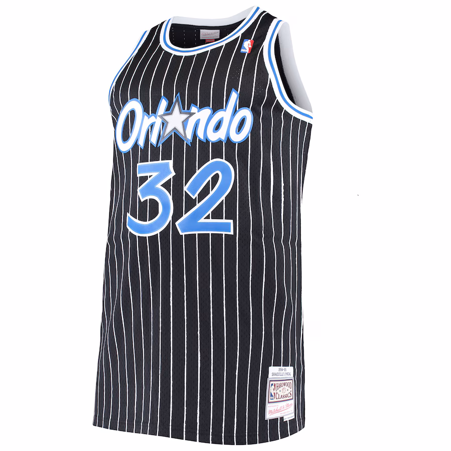 Shaquille O'Neal, Orlando Magic Mitchell & Ness Big & Tall Hardwood Classics Jersey - Black