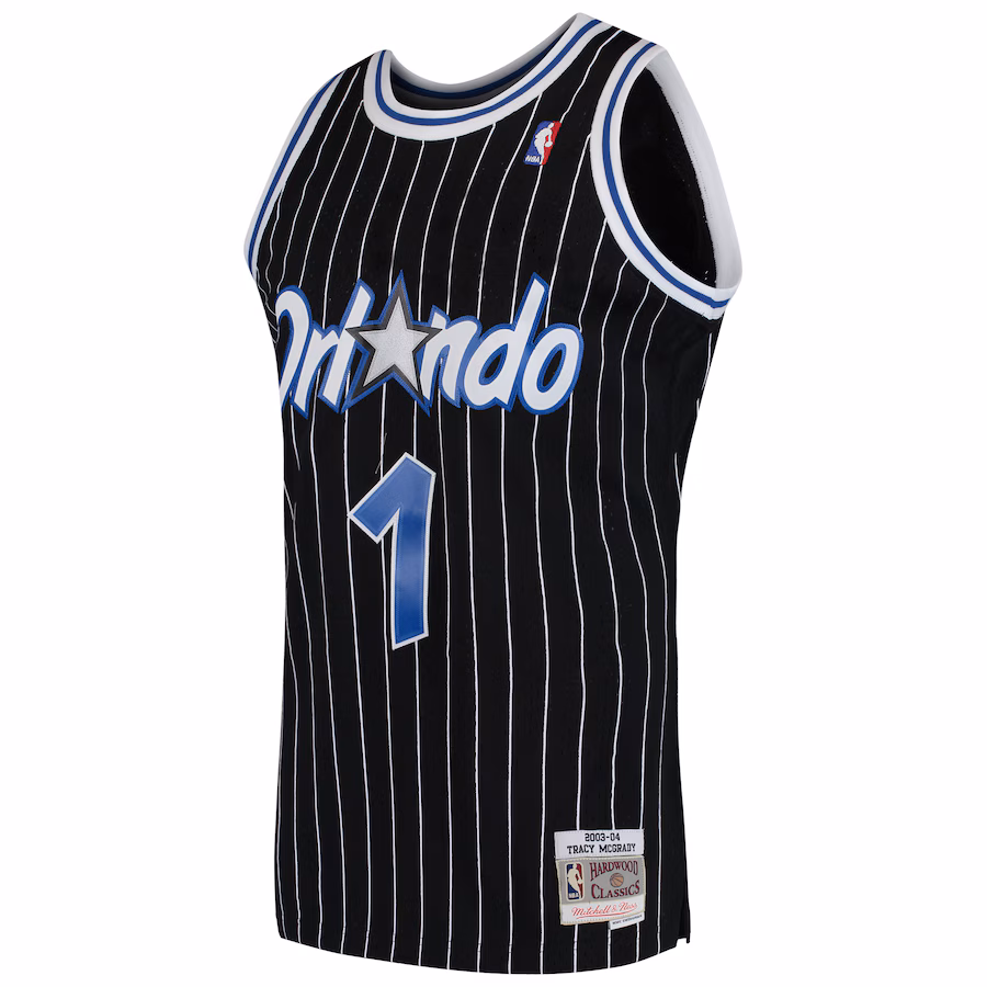 Tracy McGrady, Orlando Magic Mitchell & Ness Hardwood Classics Swingman Jersey - Black