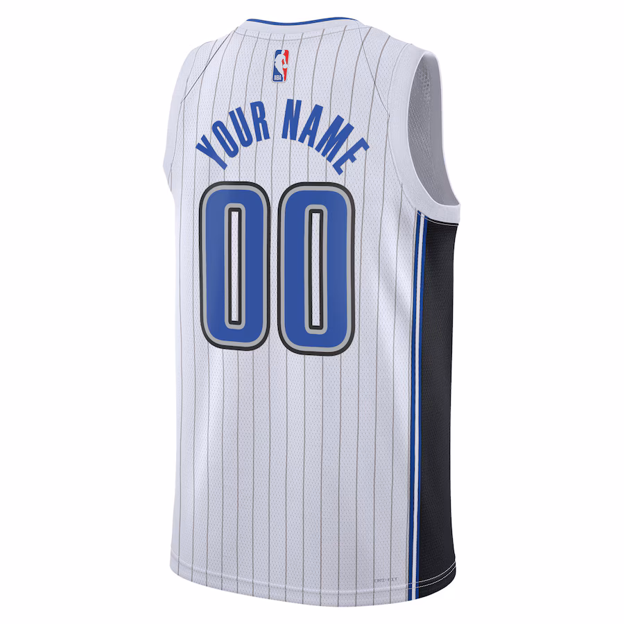 Orlando Magic Maillot Swingman Unisexe Personnalisé - Édition Association - Blanc