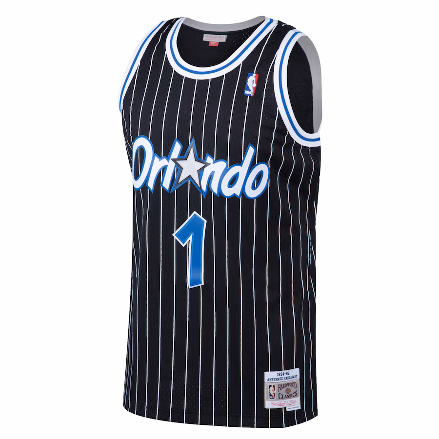Anfernee Hardaway, Orlando Magic Mitchell & Ness Hardwood Classics Swingman Jersey - Black