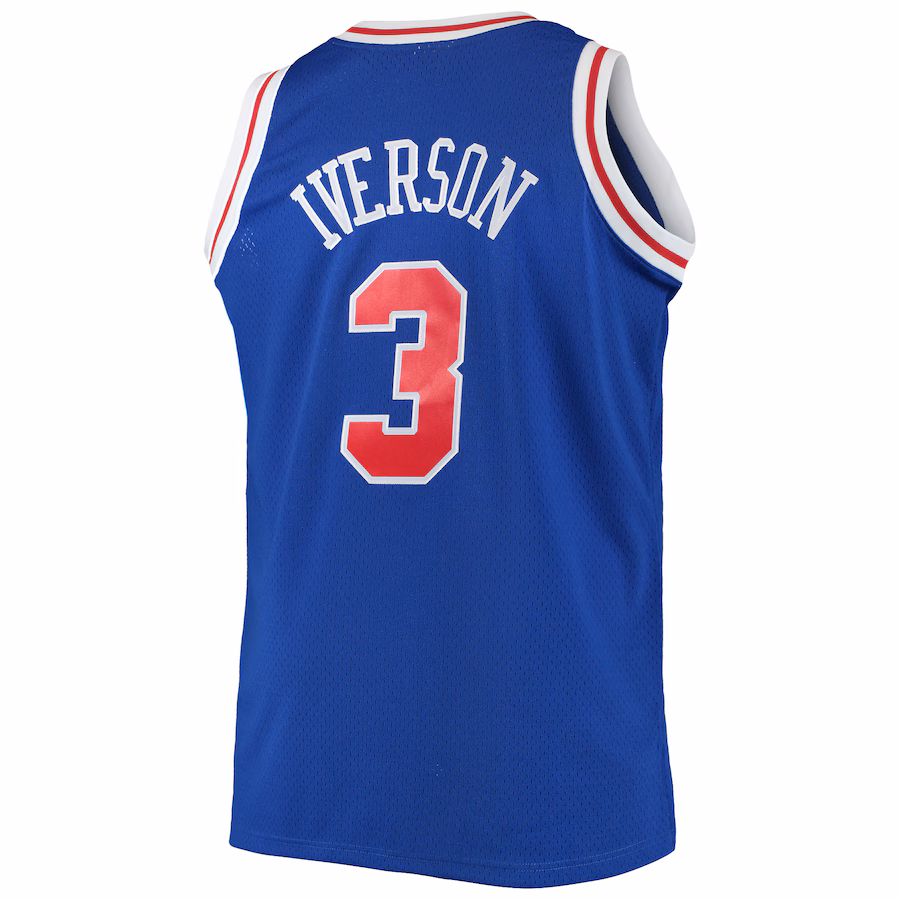 Allen Iverson Philadelphia 76ers Mitchell & Ness 1996/97 Big & Tall Hardwood Classics Swingman Jersey