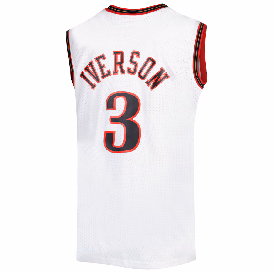 Allen Iverson 76ers Mitchell & Ness Big & Tall 1996-97 HWC Jersey