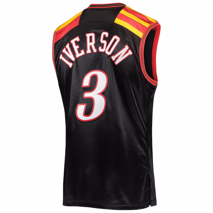 Allen Iverson Philadelphia 76ers Mitchell & Ness 2006 Hardwood Classics Echtes Jersey - Schwarz