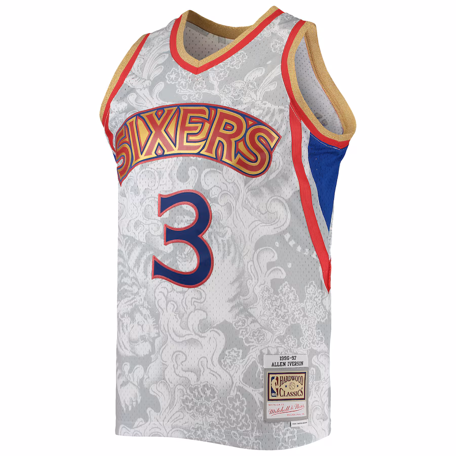 Allen Iverson 76ers Mitchell & Ness 1996-97 Lunar New Year HWC Jersey