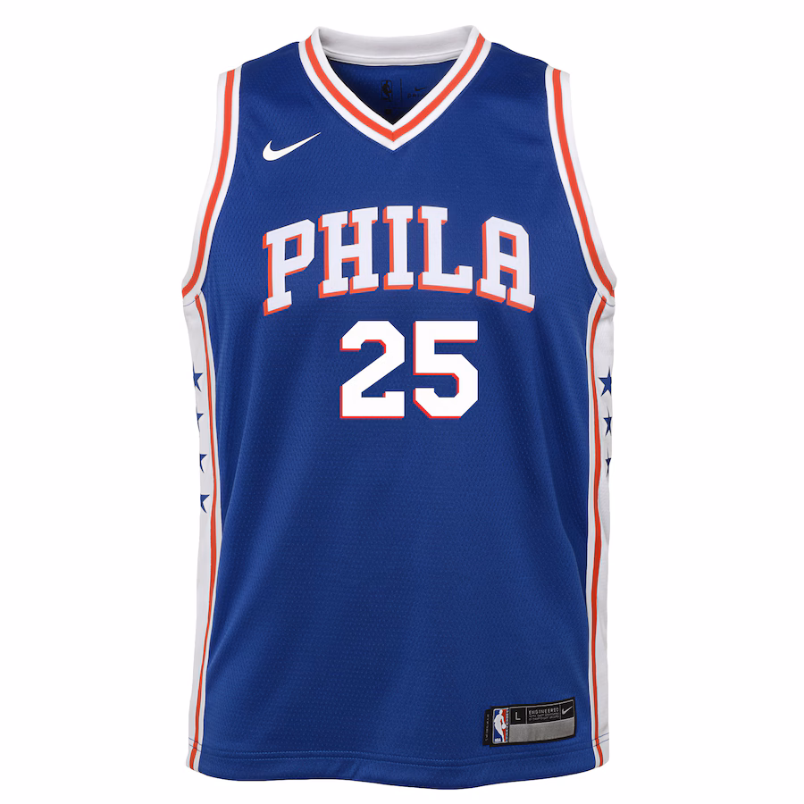 Maglia Icon Edition Swingman junior Royal Philadelphia 76ers Ben Simmons