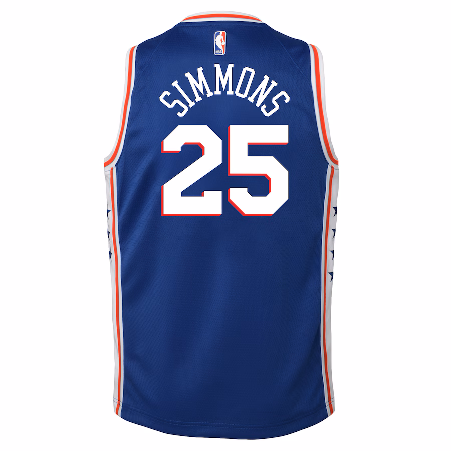 Maglia Icon Edition Swingman junior Royal Philadelphia 76ers Ben Simmons