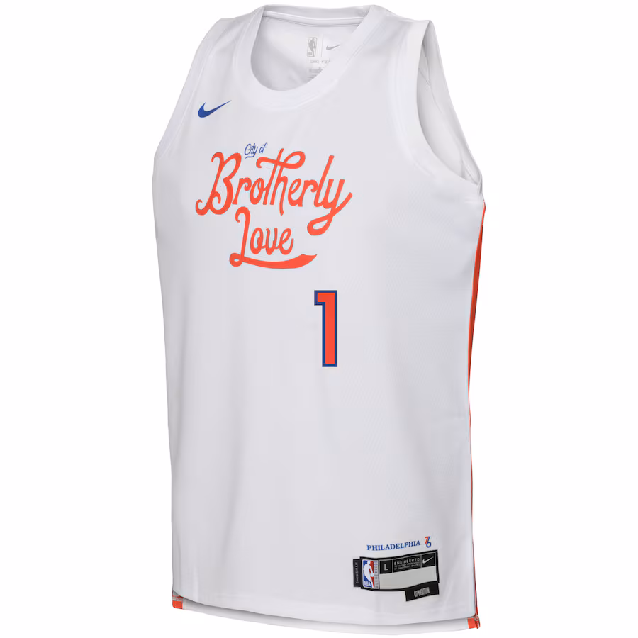 James Harden Philadelphia 76ers Maillot Swingman pour les Jeunes de la Saison 2022/23 - Édition Ville - Blanc