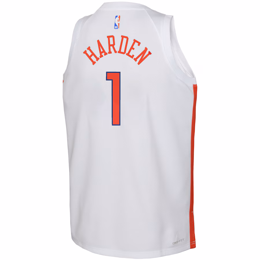 James Harden Philadelphia 76ers Maillot Swingman pour les Jeunes de la Saison 2022/23 - Édition Ville - Blanc