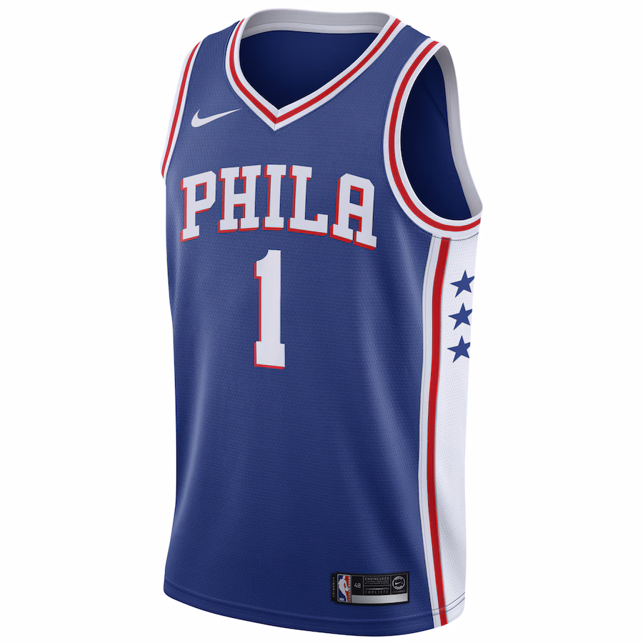 James Harden Philadelphia 76ers Maillot Swingman - Édition Icône - Bleu Royal
