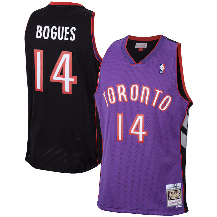Muggsy Bogues Toronto Raptors Mitchell & Ness 2001/02 Hardwood Classics Jersey