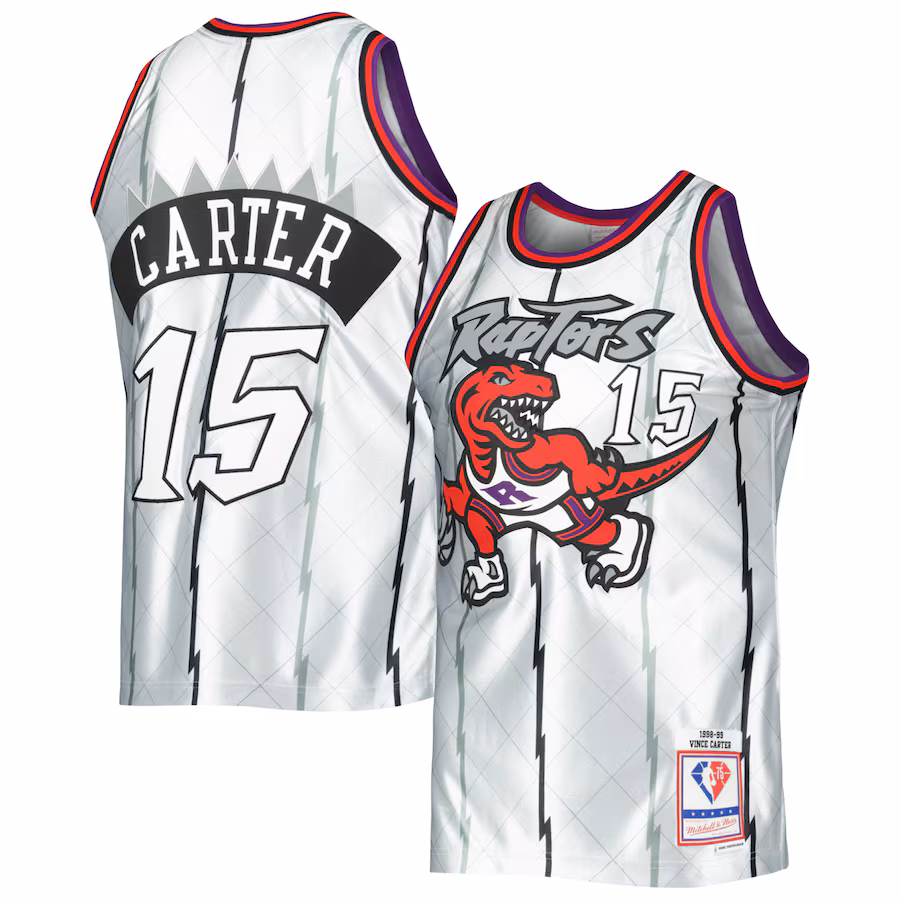 Camiseta Vince Carter Toronto Raptors 1998/99 Mitchell & Ness NBA 75th Anniversary
