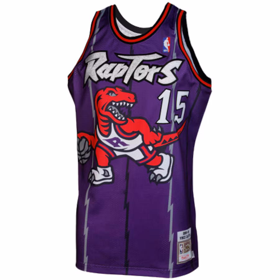 Mitchell & Ness Vince Carter Toronto Raptors 1998/99 Retro-Jersey - Lila