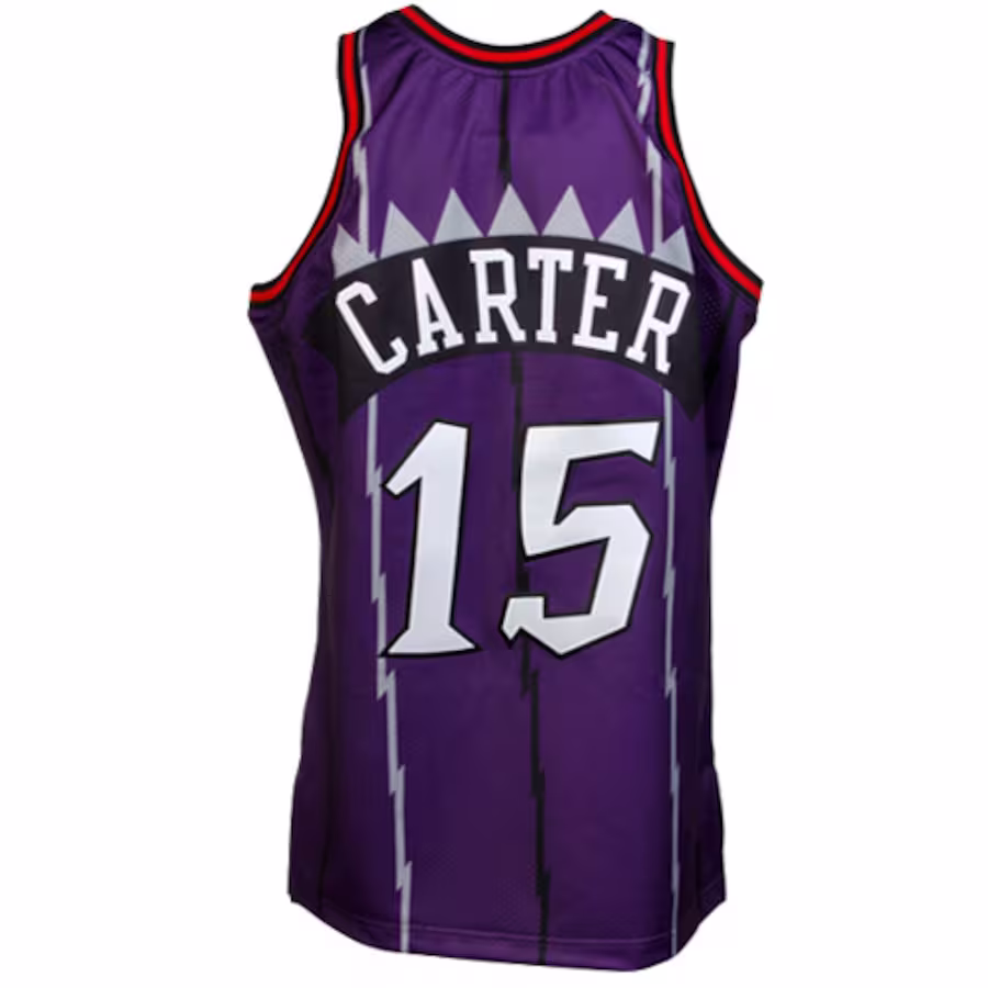 Mitchell & Ness Vince Carter Toronto Raptors 1998/99 Retro-Jersey - Lila