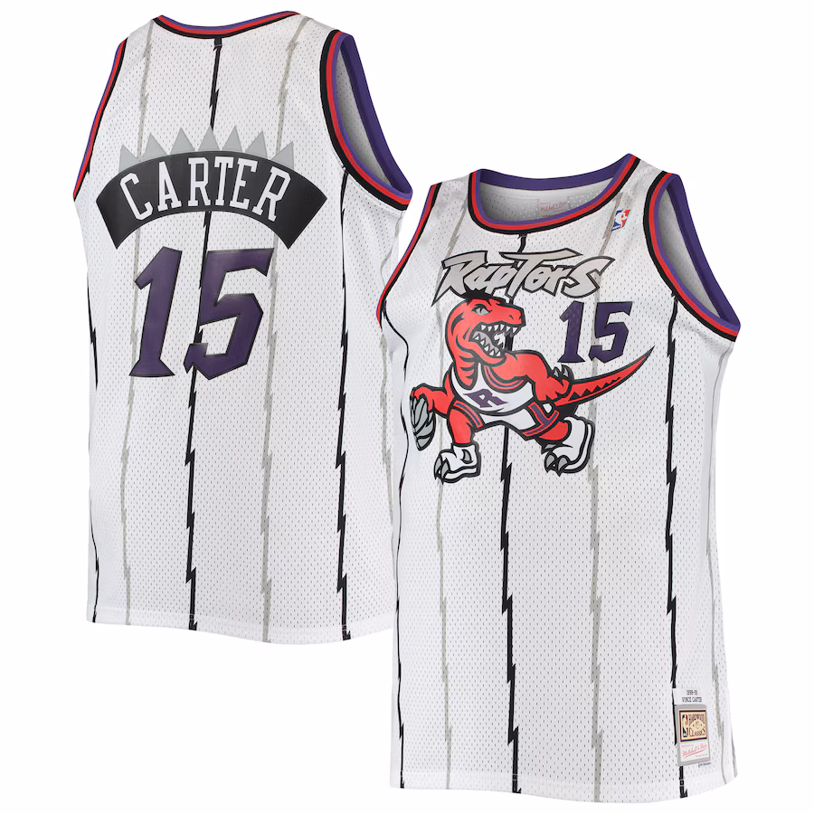Camiseta Vince Carter Toronto Raptors Mitchell & Ness Big & Tall 1998/99 Swingman
