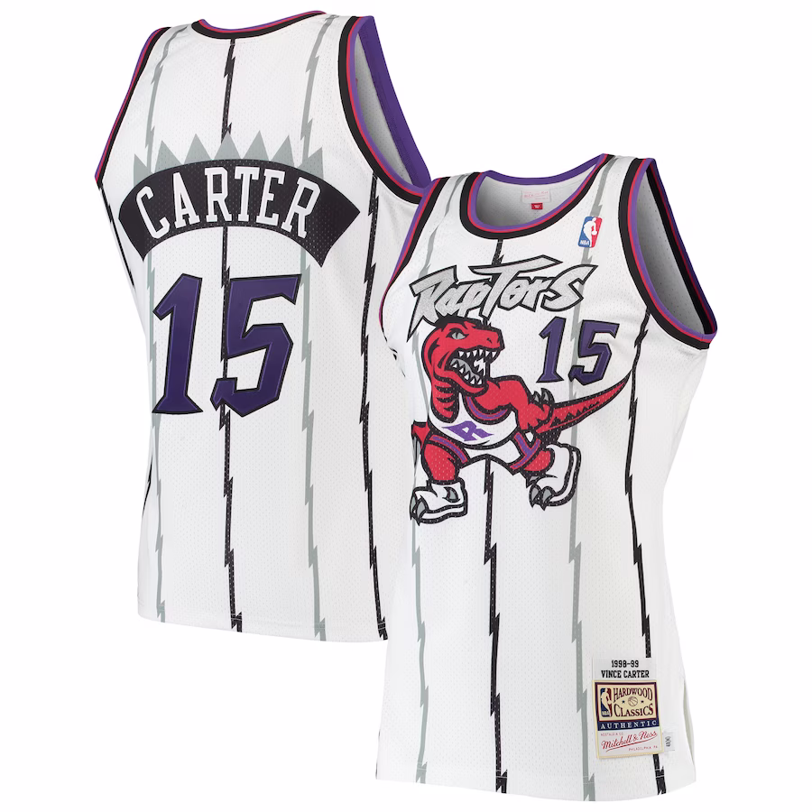 Vince Carter Toronto Raptors Mitchell & Ness 1998/99 Hardwood Classics Jersey