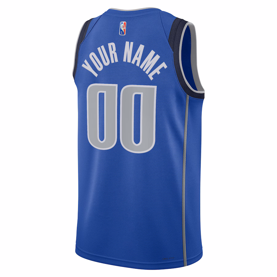 Dallas Mavericks, 2021/22 Custom Jersey, Icon Edition, Blue