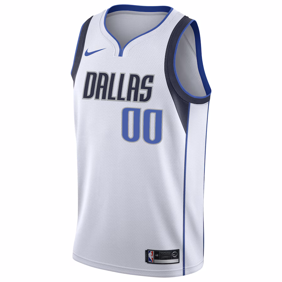 Canotta Dallas Mavericks 2020/21 Personalizzata - Association Edition - Bianco
