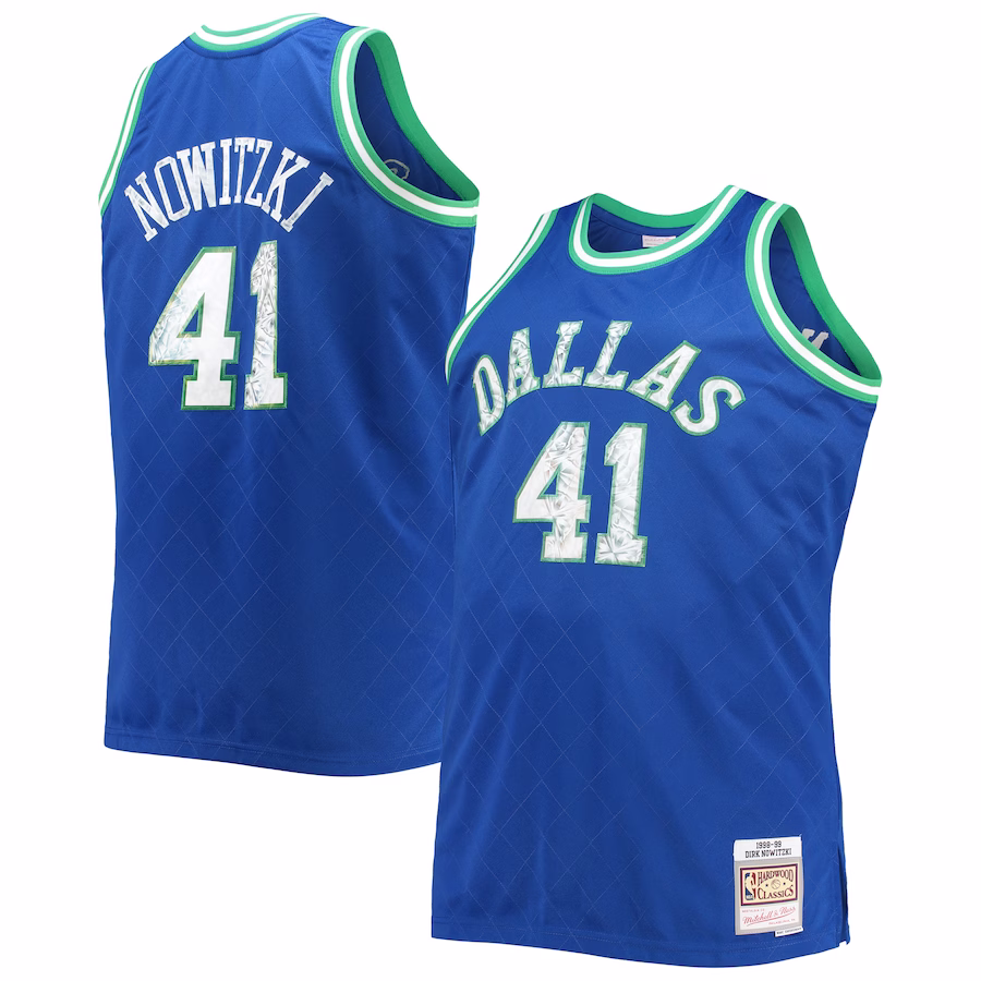 Dirk Nowitzki Dallas Mavericks 1998/99 NBA 75th Anniversary Diamond Jersey