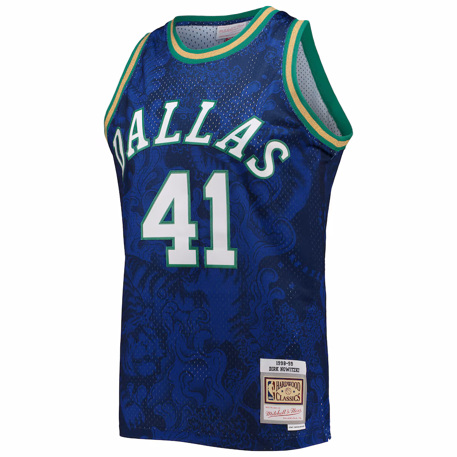 Dirk Nowitzki Dallas Mavericks 1998/99 Lunar New Year Edition Jersey