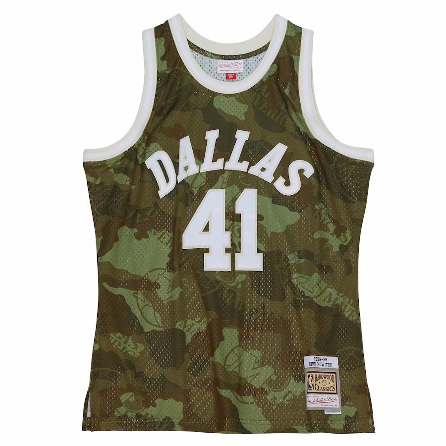 Dirk Nowitzki Dallas Mavericks 1998/99 Ghost Green Camo