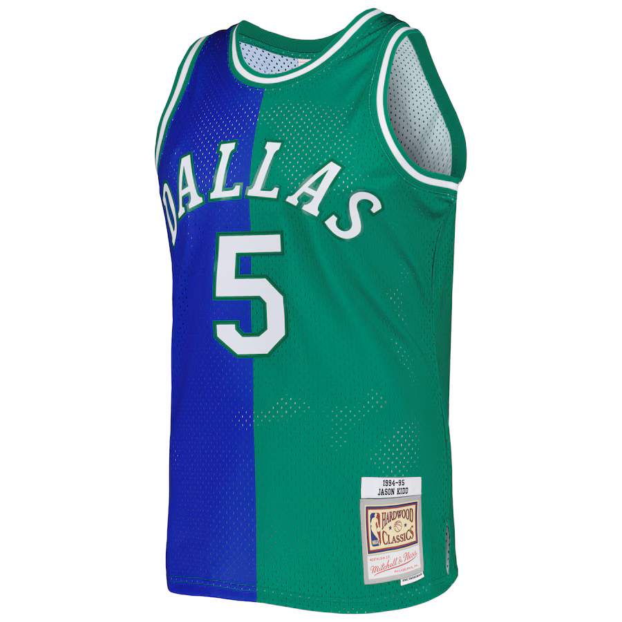 Jason Kidd, Dallas Mavericks, 1994/95, Bleu/Verde
