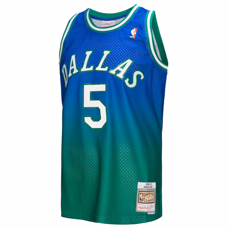 Jason Kidd, Dallas Mavericks, 1994/96, Blu/Verde