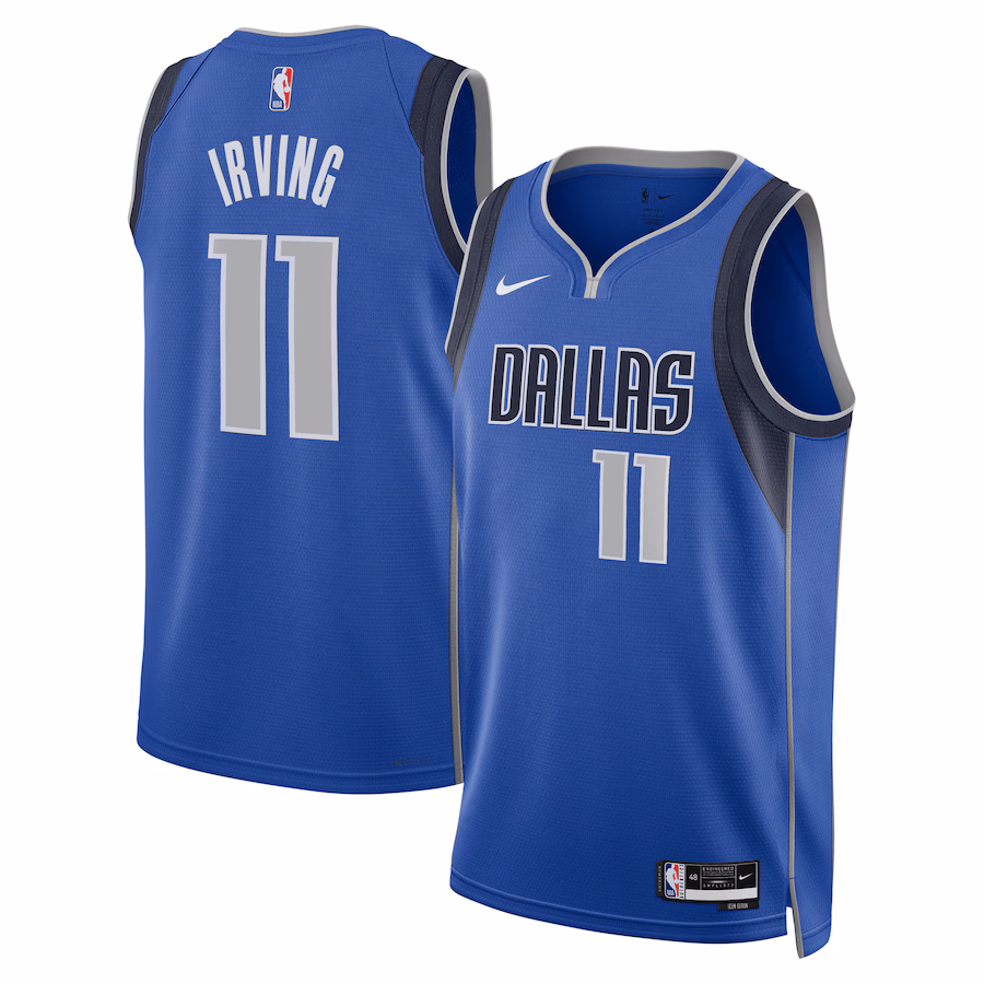 Dallas Mavericks KYRIE IRVING Icon Edition jersey blue
