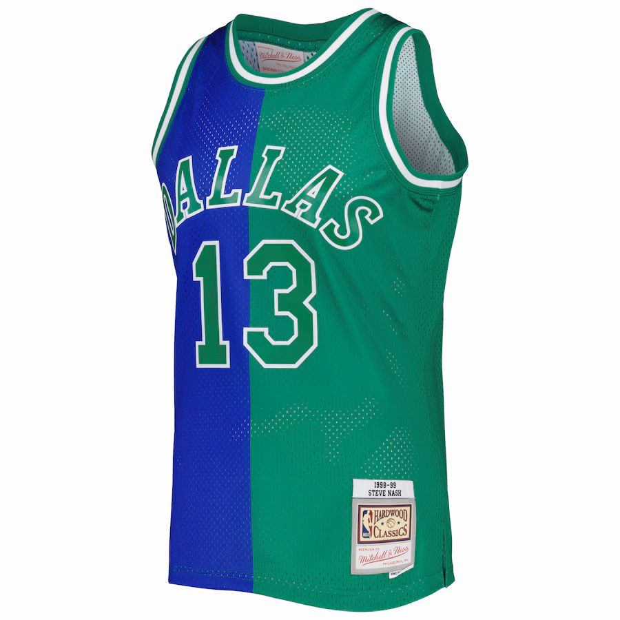Steve Nash, Dallas Mavericks, 1998/99, Bleu/Verte