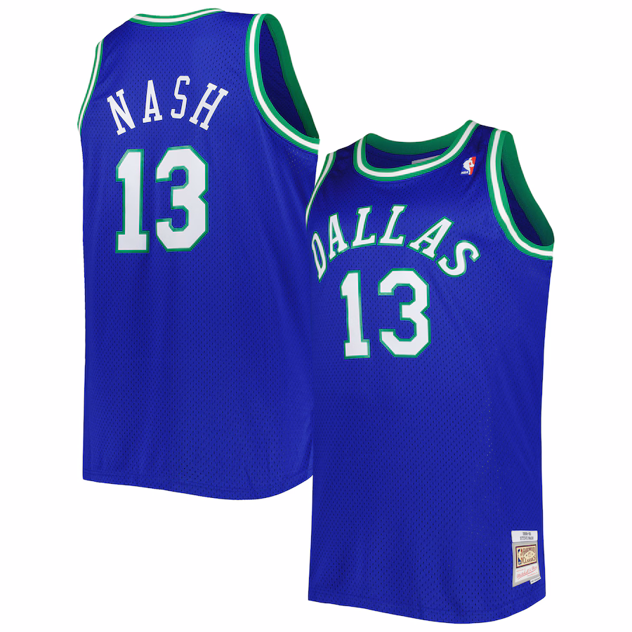 Steve Nash Dallas Mavericks 1998/99 Retro Hardwood Classics Jersey
