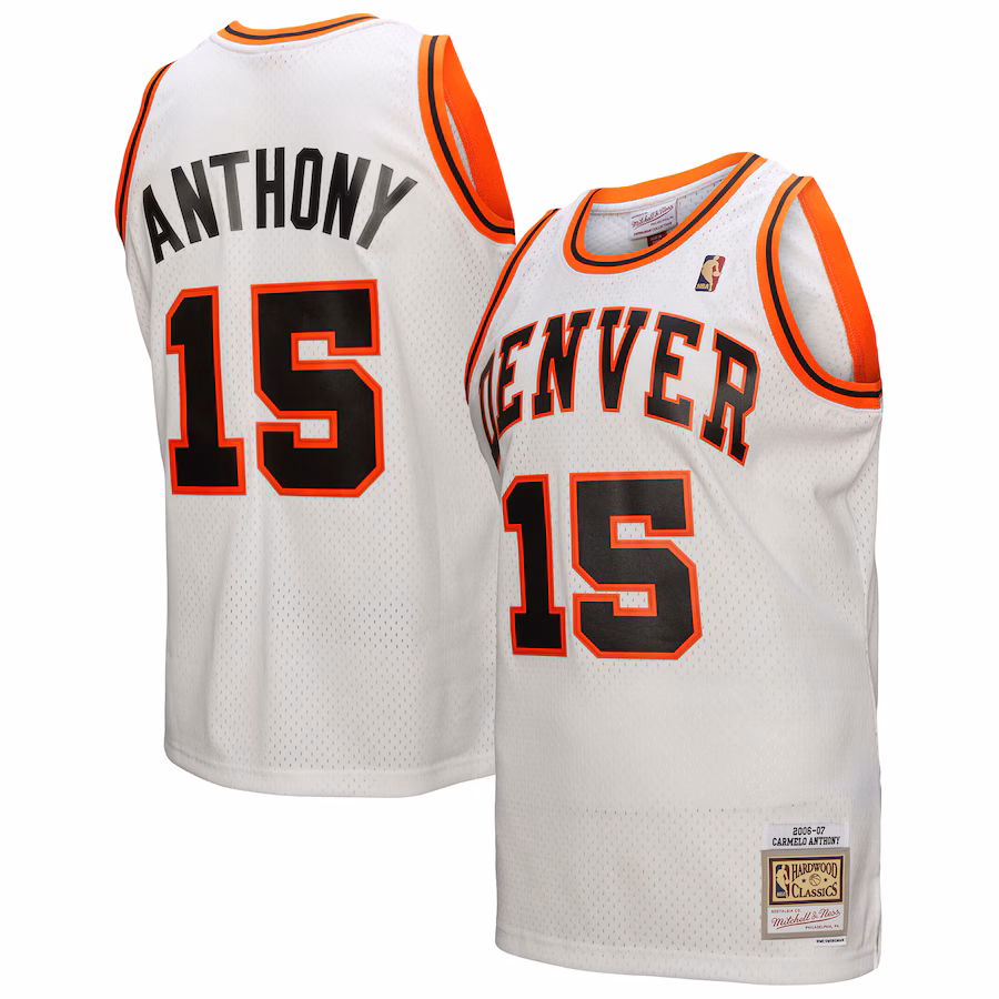 Carmelo Anthony Denver Nuggets 2006/07 Retro White Jersey
