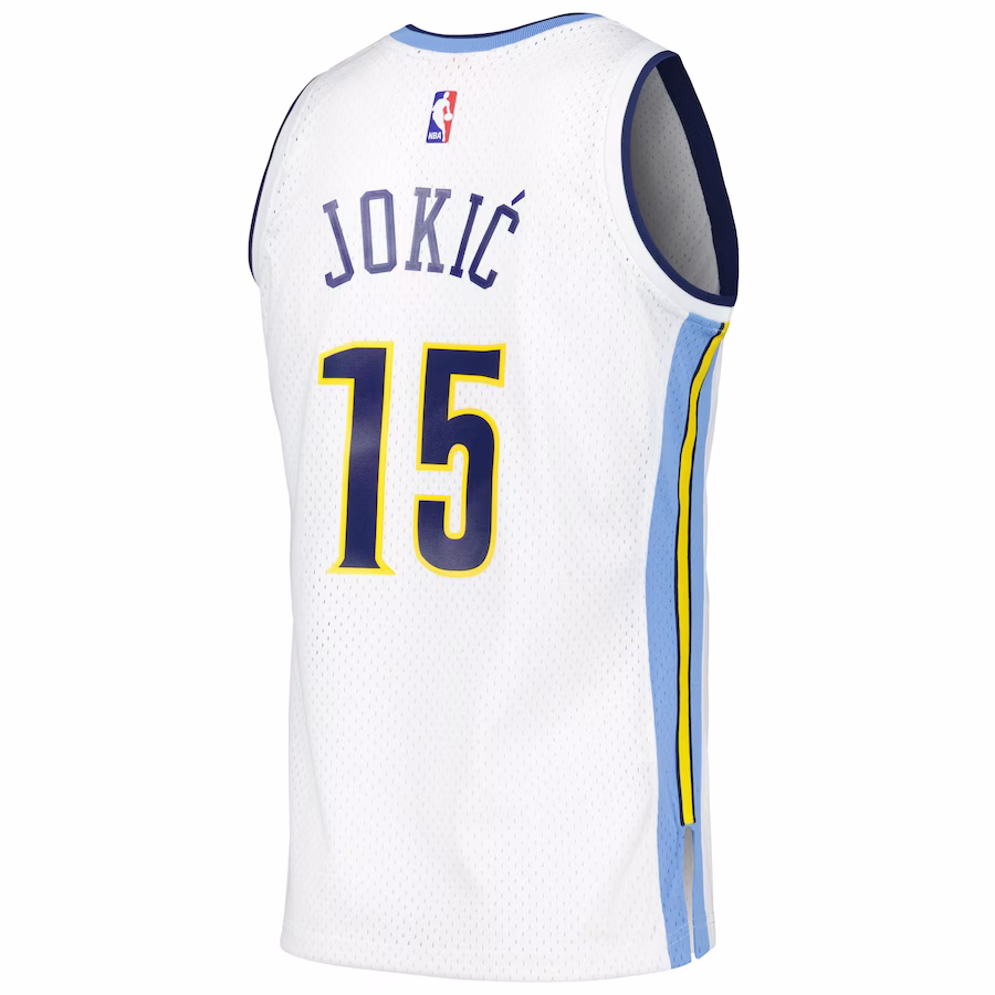 Nikola Jokic, Denver Nuggets, Retro 2016/17, Bianco