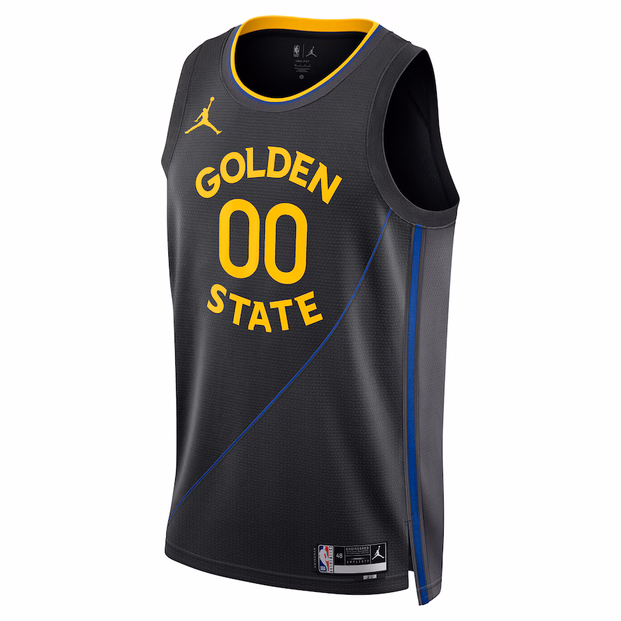Golden State Warriors,  Unisex 2024/25 Custom-Jersey, Statement Edition, Schwarz