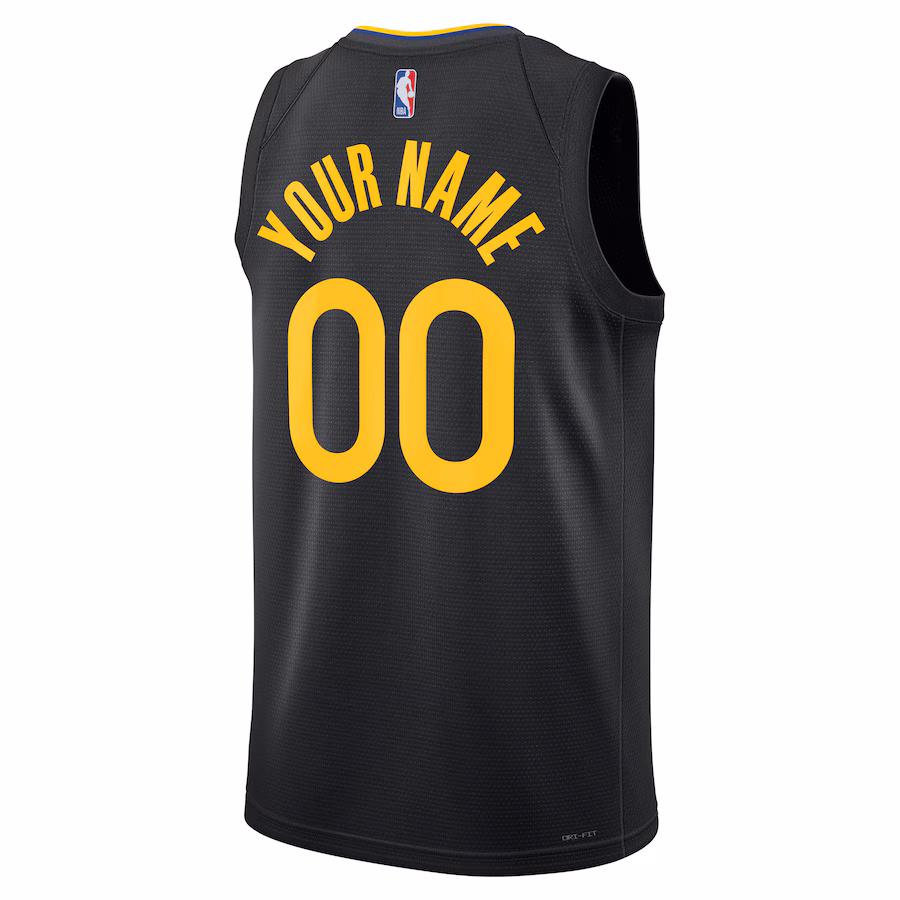Golden State Warriors,  Unisex 2024/25 Custom-Jersey, Statement Edition, Schwarz