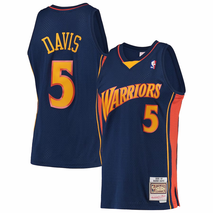 Baron Davis, Golden State Warriors, 2006/07 Classic Edition, Navy Blue