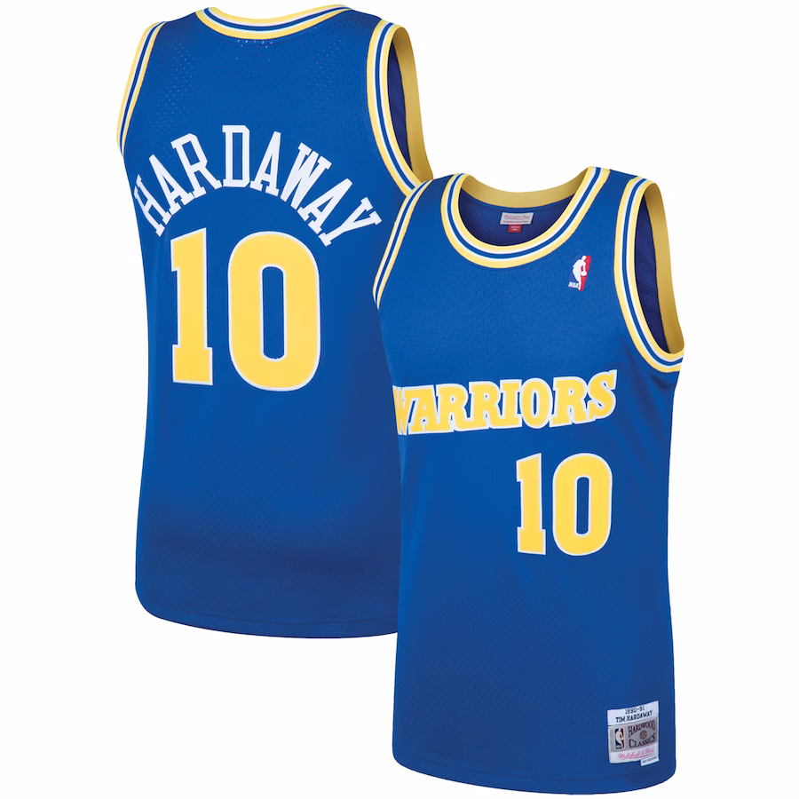 Tim Hardaway Warriors Mitchell & Ness 1990/91 Hardwood Classics Jersey