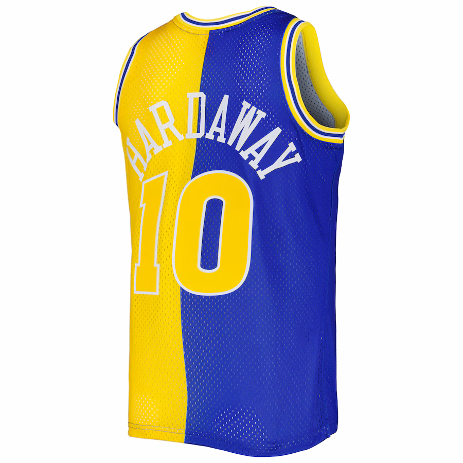 Tim Hardaway, Golden State Warriors, 1990/91, Royal Blue/Gold
