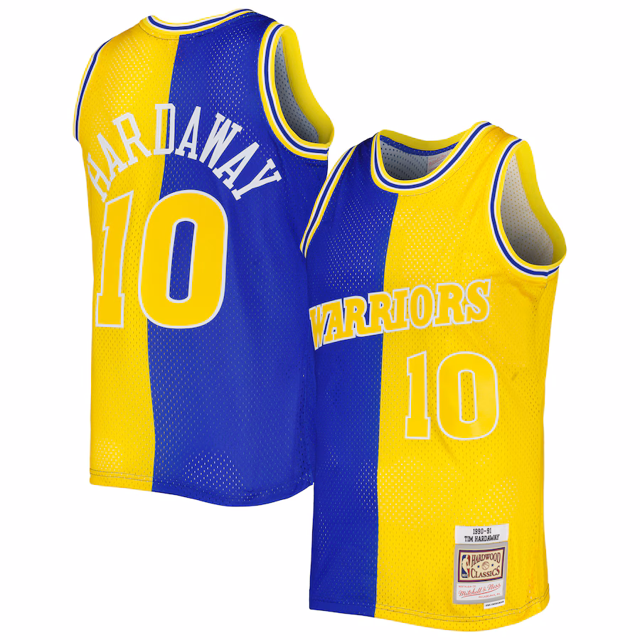 Tim Hardaway, Golden State Warriors, 1990/91, Royal Blue/Gold