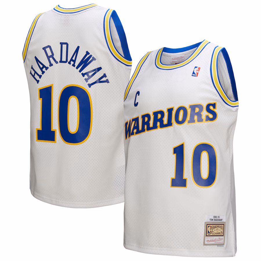 Tim Hardaway Warriors Mitchell & Ness 1990/91 Hardwood Classics Jersey