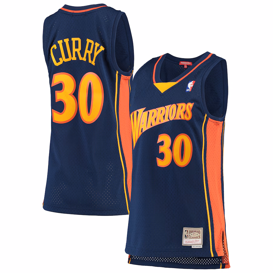 Stephen Curry Warriors 2009-10 Women's Hardwood Classics Jersey