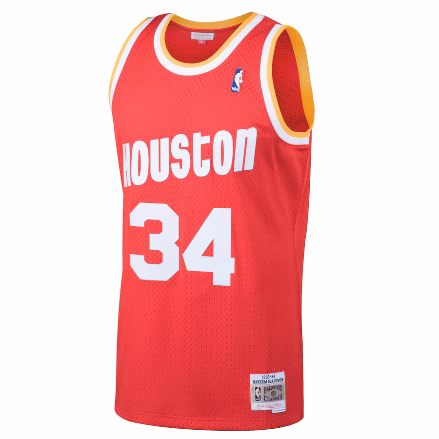 Hakeem Olajuwon, Houston Rockets, Maglia da fan classica 1993/94, Rossa