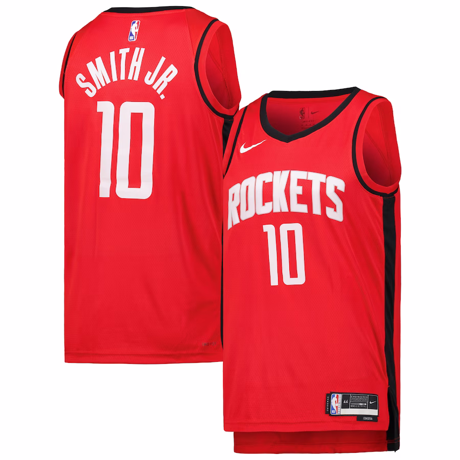 Jabari Smith, Houston Rockets Unisex Icon Edition Jersey, Red