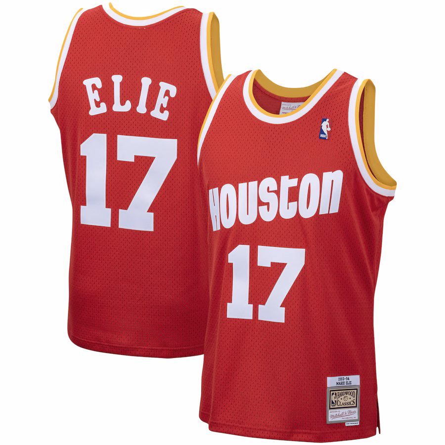 Mario Elie Houston Rockets 1993/94 Hardwood Classics Retro Jersey