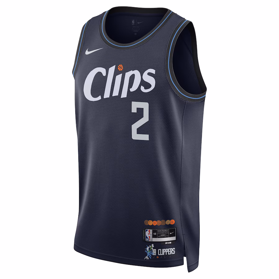 Kawhi Leonard Los Angeles Clippers 2023/24 City Edition Navy Blue