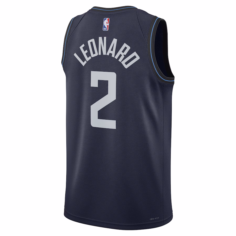 Kawhi Leonard Los Angeles Clippers 2023/24 City Edition Navy Blue