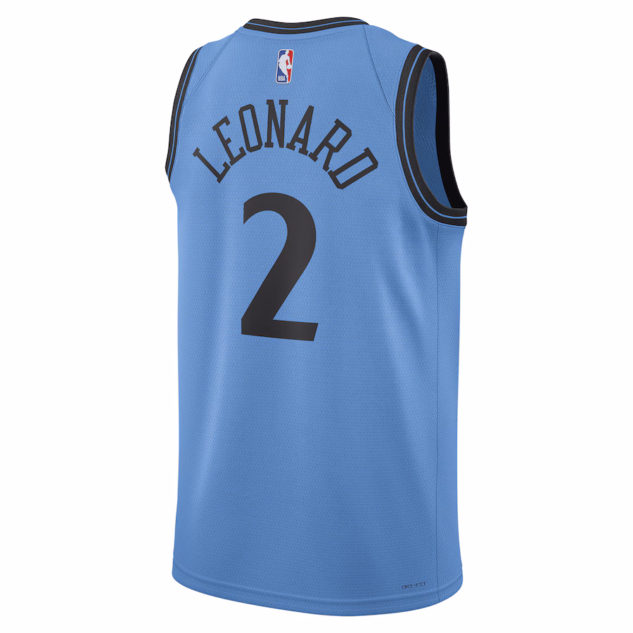 Kawhi Leonard, Los Angeles Clippers 2024/25 Edizione Città, Blu Chiaro